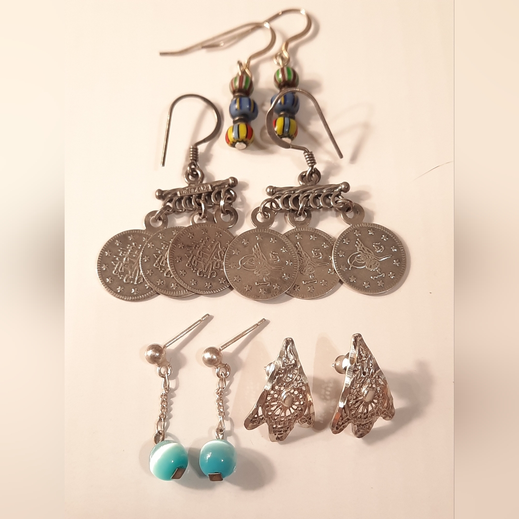 Sterling Silver Earings Lot